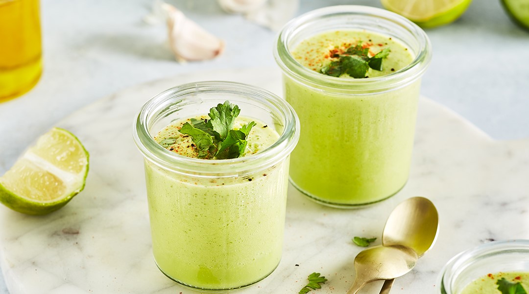 Gaspacho vert à la chlorelle
